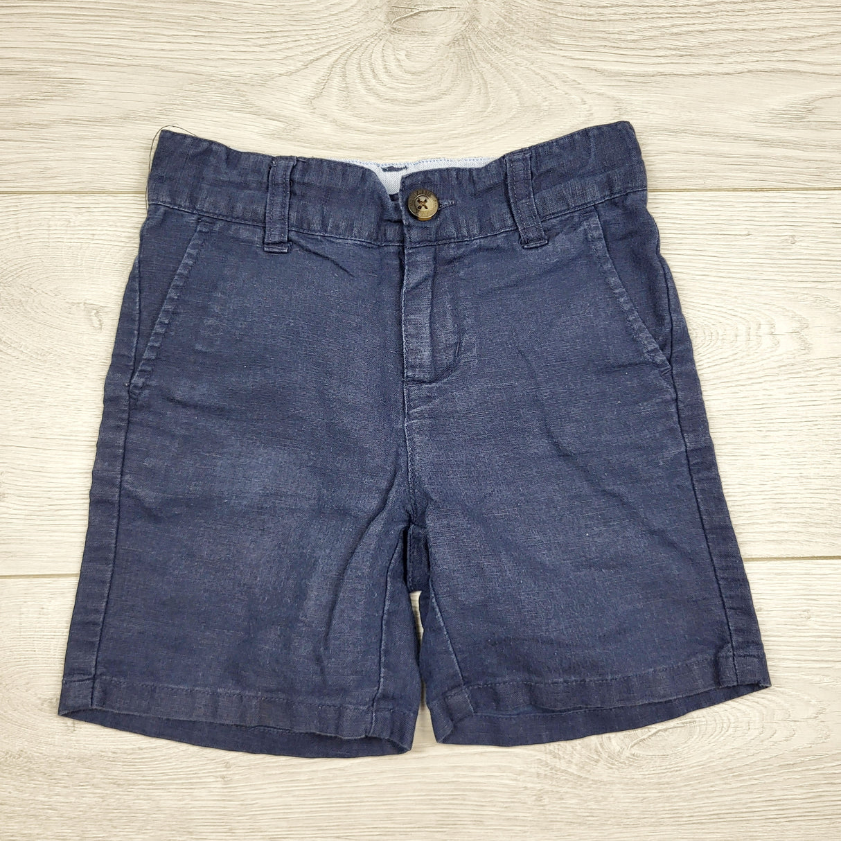 MYOUS1 - Janie and Jack navy linen shorts. Size 3T