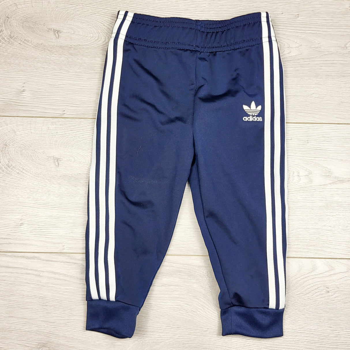 DMKY1 - Adidas navy track pants. Size 18 months