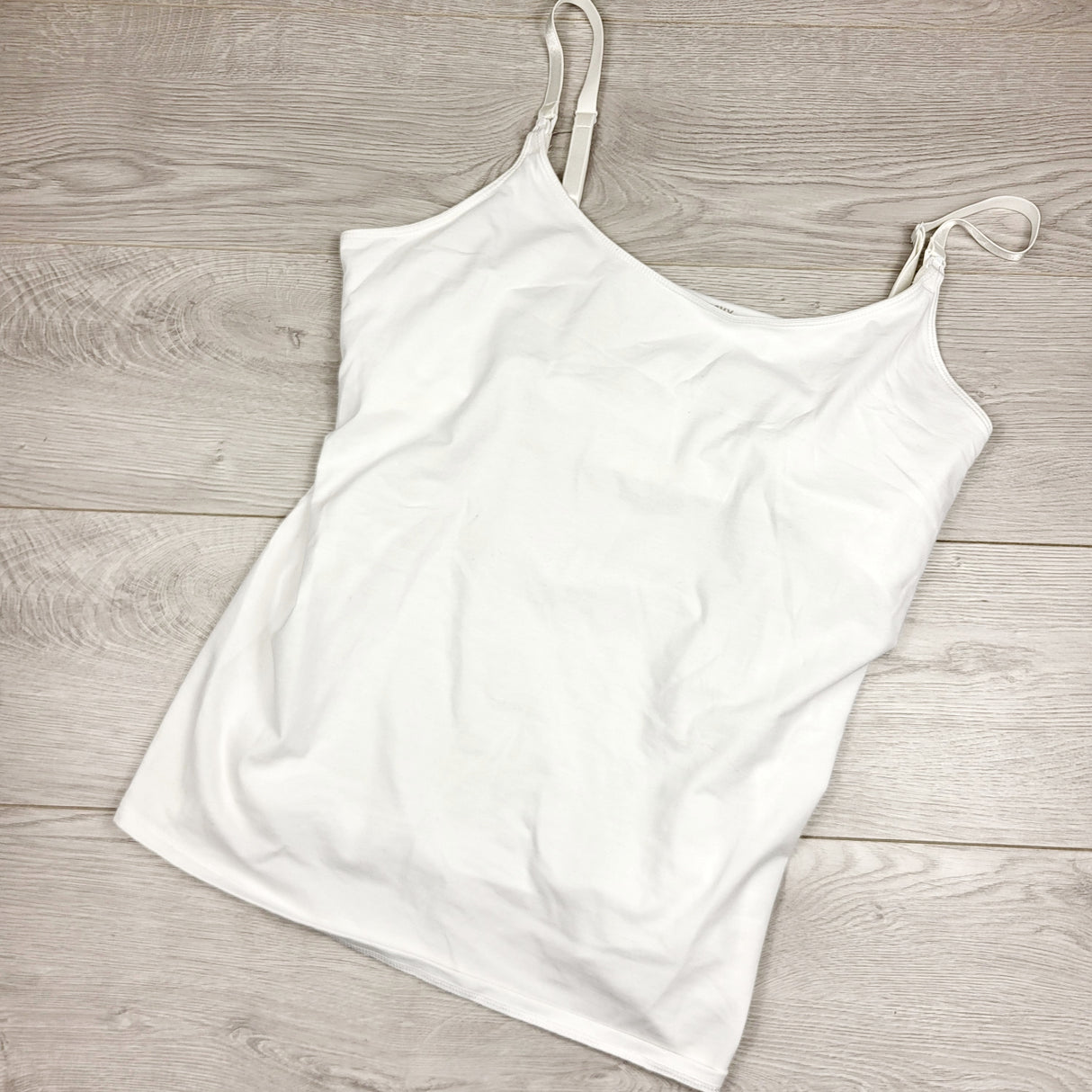 LMAC22 - Old Navy white "First Layer" nursing cami. Size XL