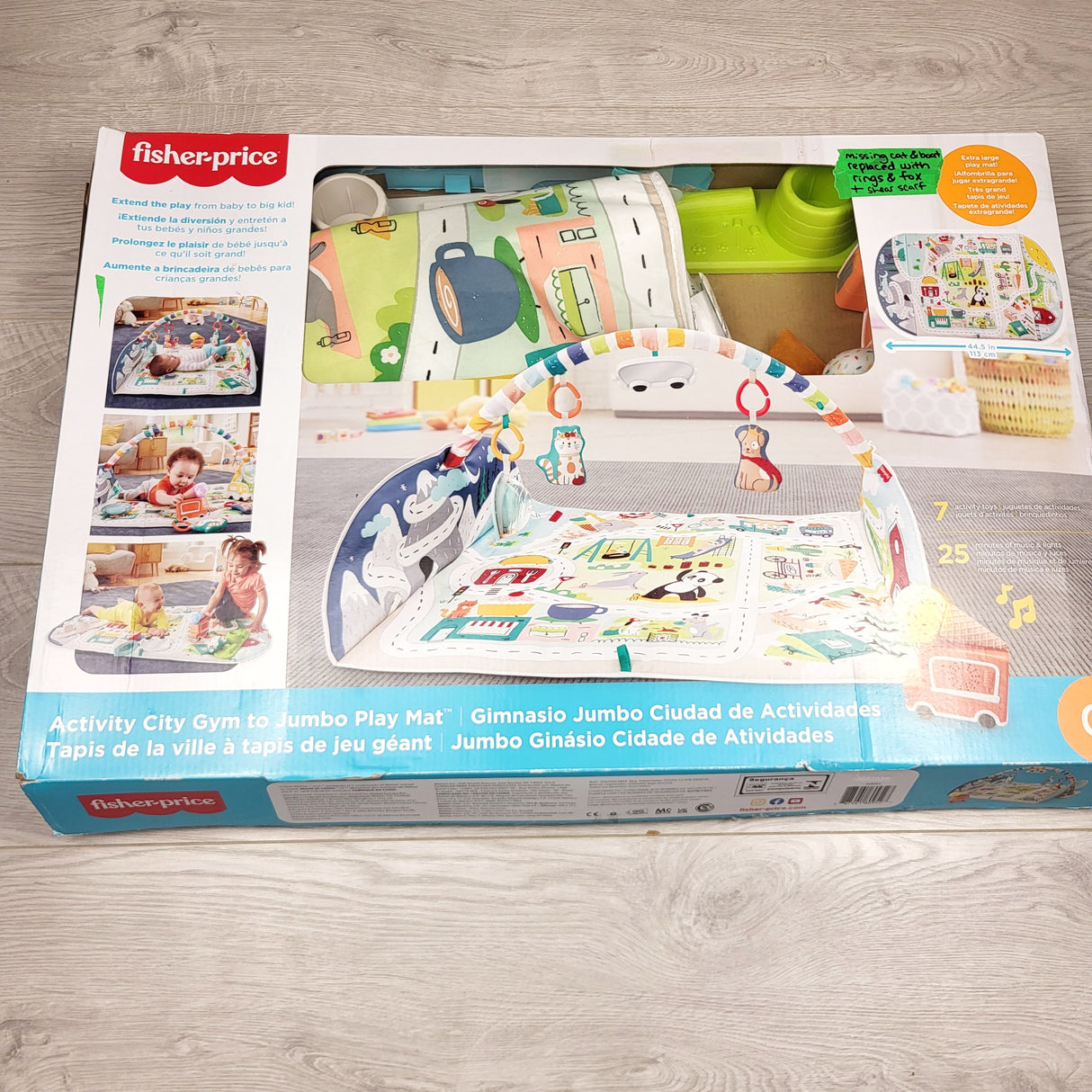 STFT1 - Fisher-Price Activity City Gym & Playmat. Local pick up or delivery only