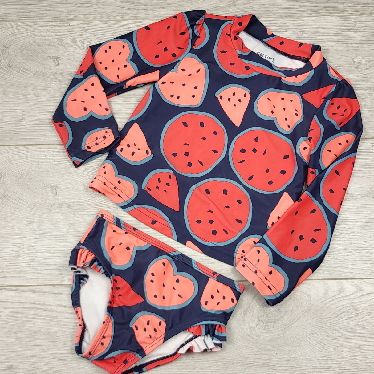 SBWN11 - Child of Mine 2pc swimsuit with watermelons. Size 2T