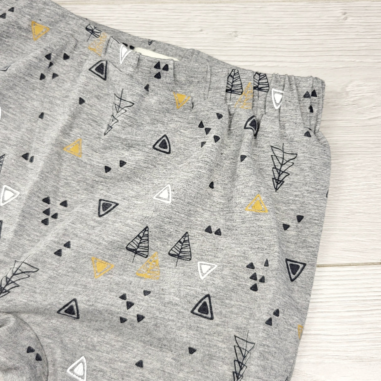 RUBH1 - Krickets grey patterned cotton pants. Size 18 months