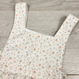 DMKY22 - Handmade floral print apron dress (slips over top and ties on both sides)