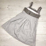 ADAL2 - Mexx grey linen sleeveless dress. Size 6