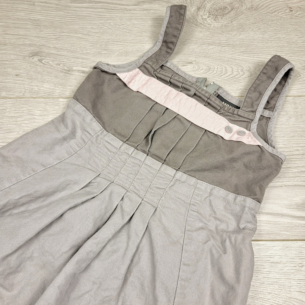 ADAL2 - Mexx grey linen sleeveless dress. Size 6