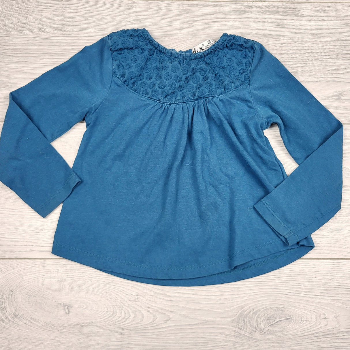 ADAL3 - Dex teal long sleeved top. Size 3T