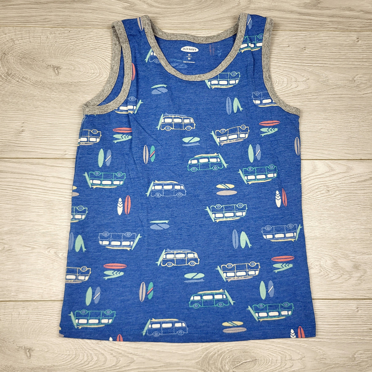 JFAR1 - Old Navy blue tank top with vans. Size 5T