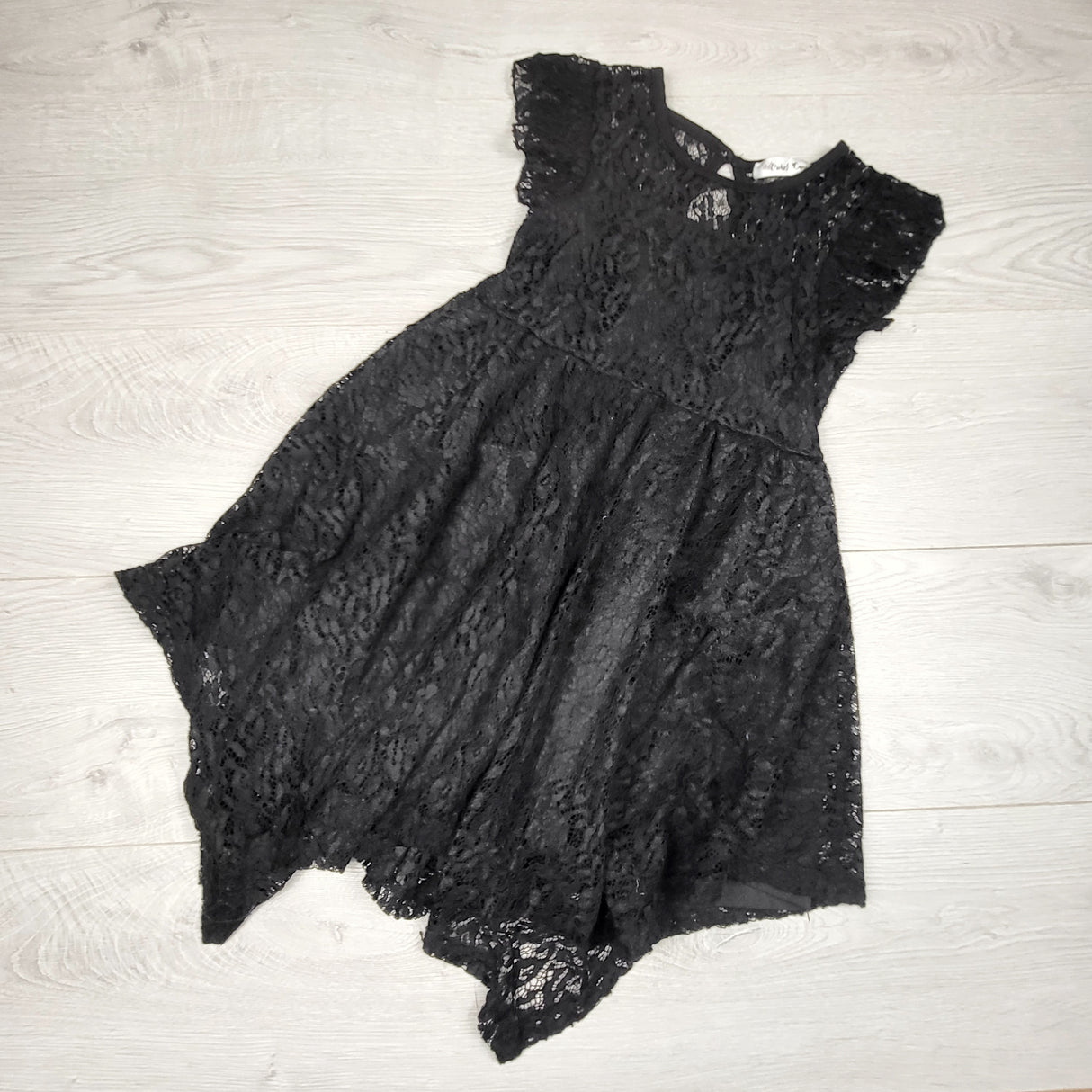 CCWD1 - Orchid Lane black lace dress. Size 4T