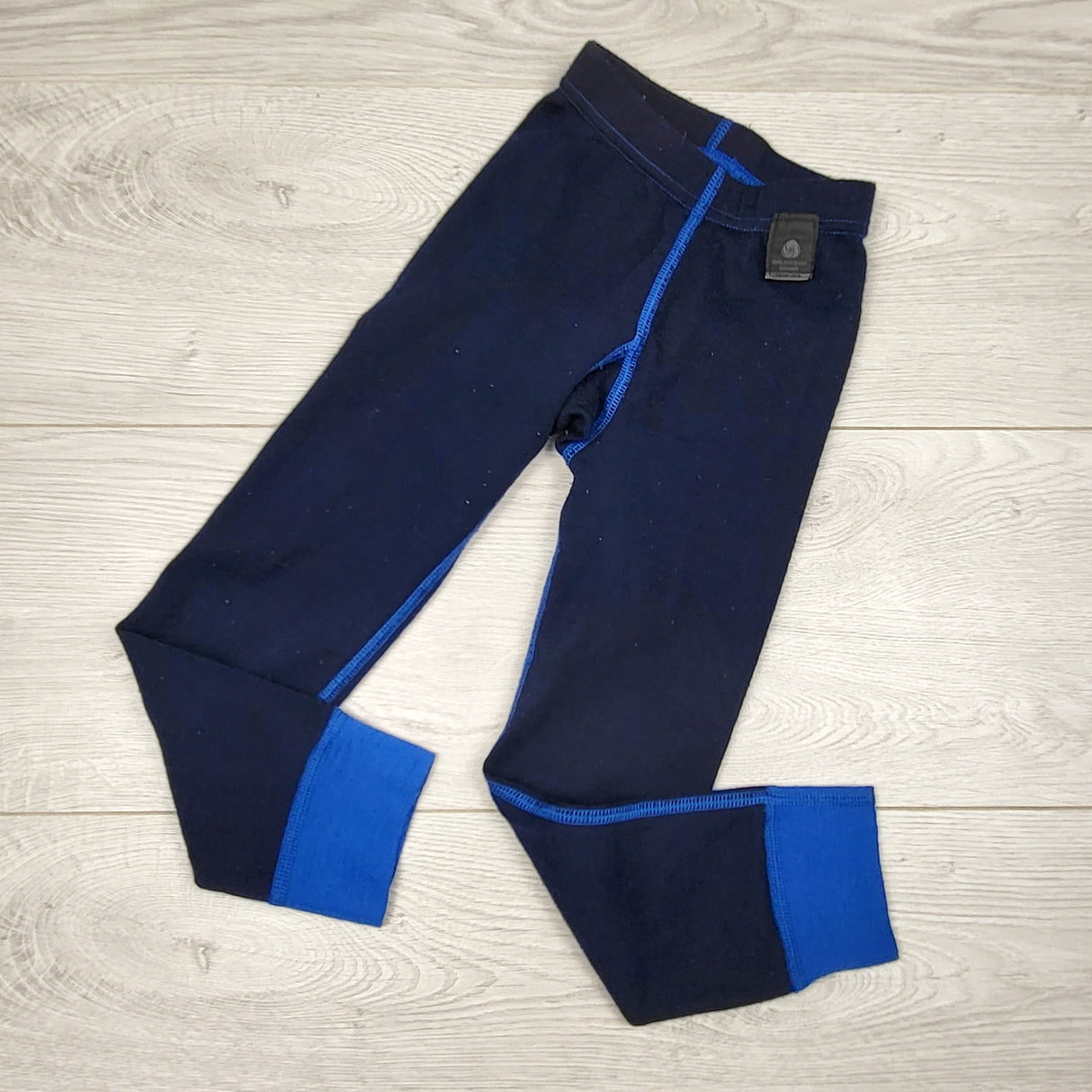 CCWD1 - Ice Breaker navy Merino wool base layer pants. Size 2/3T