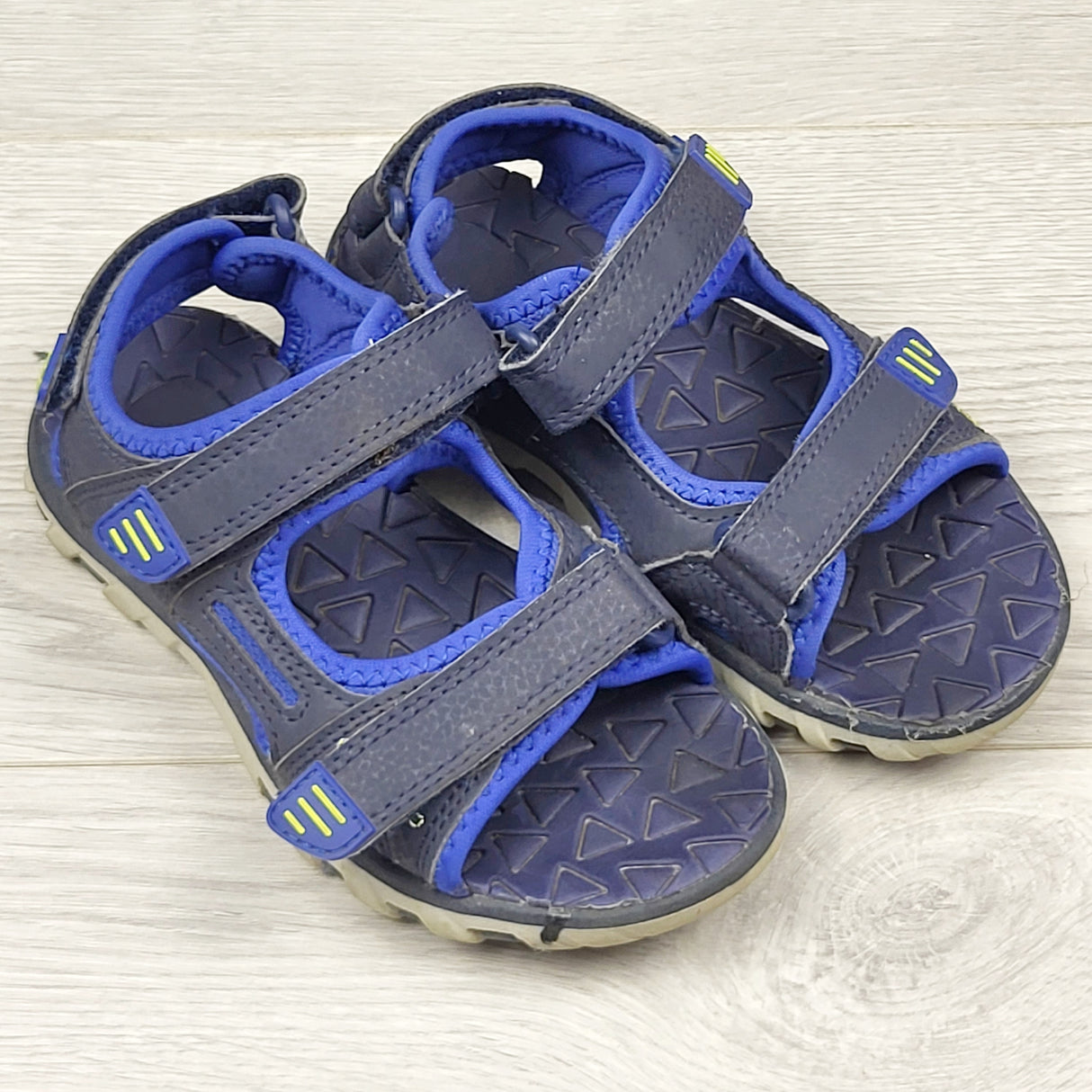 KJHN2 - Blue and navy sport sandals. Size 13