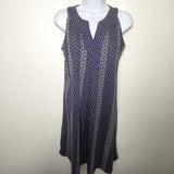 KHEN3 - Old Navy blue patterned sleeveless cotton maternity dress. Size small