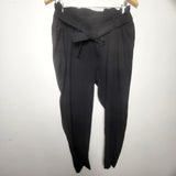 KHEN3 - H and M black maternity trousers with paper bag waist. Size medium