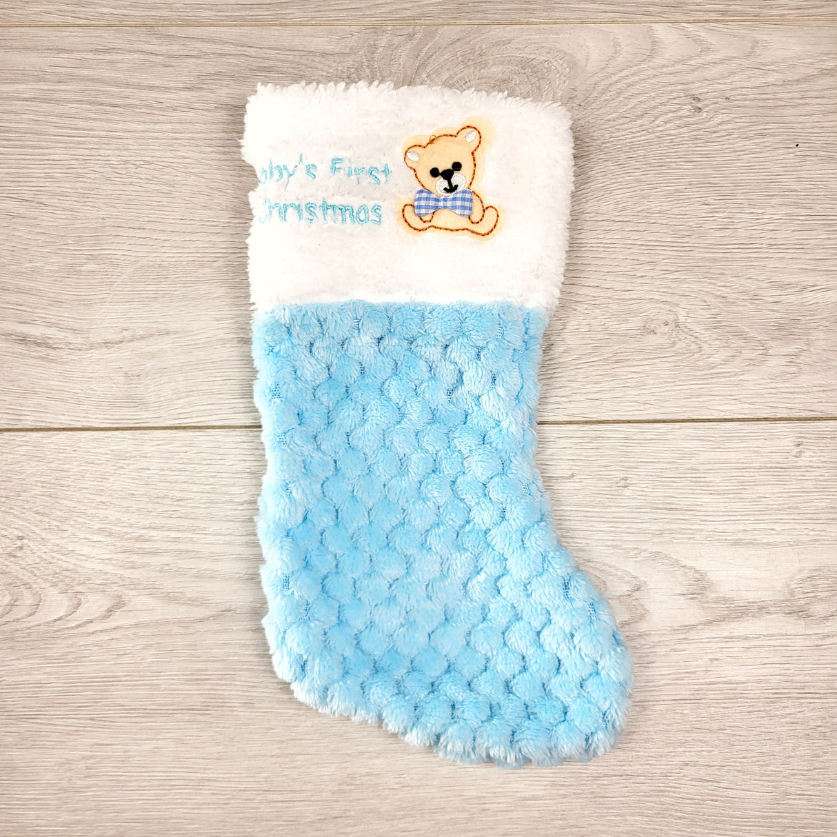 TSMP3 - Small plush "Baby's First Christmas" stocking