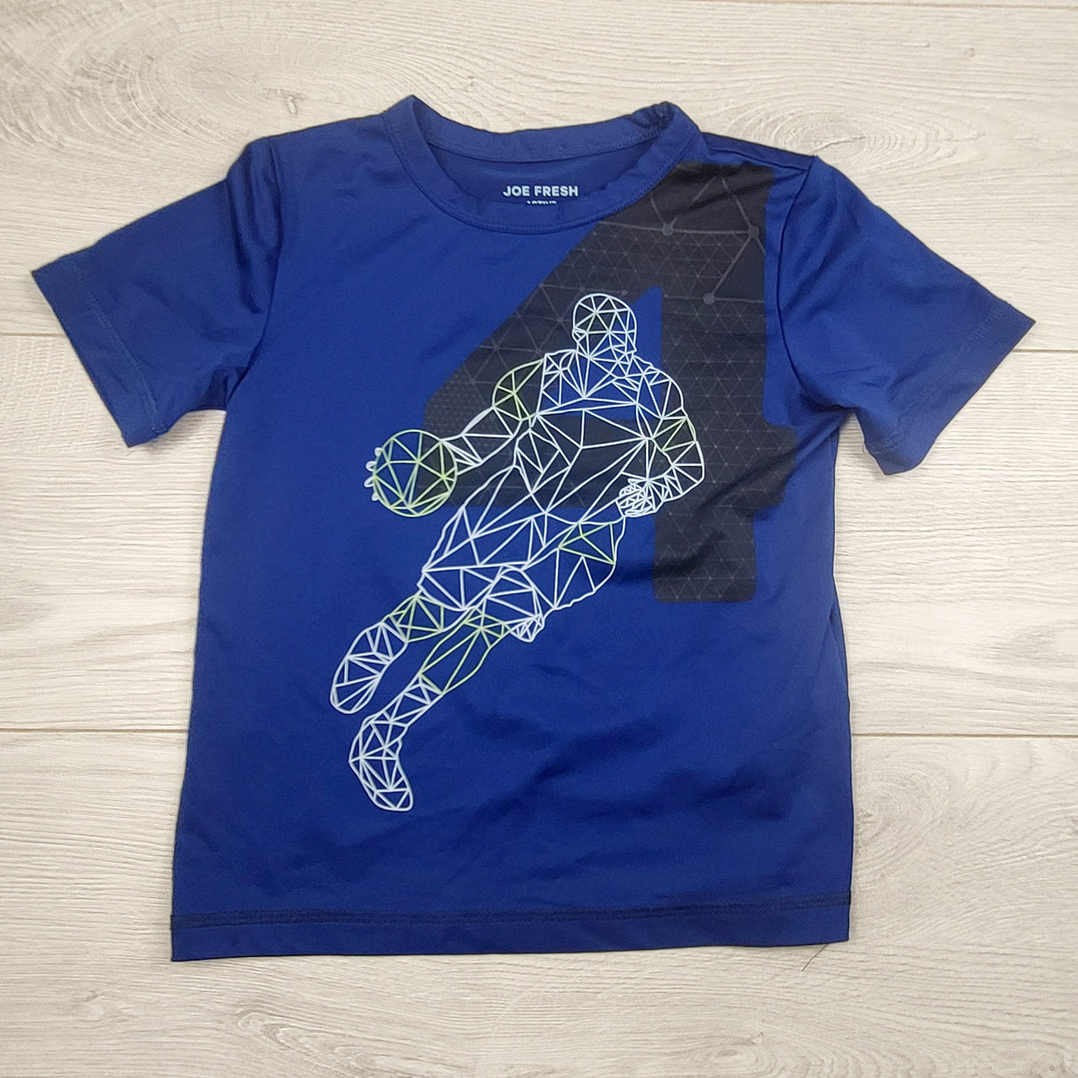 ULRT1- Joe blue active t-shirt with basketball player. Size 3T