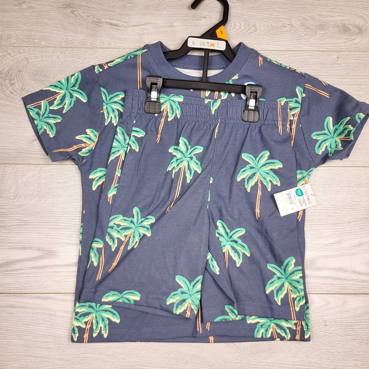 NREIM1 - NEW - Garanimals 2pc set with palm trees. Size 4T