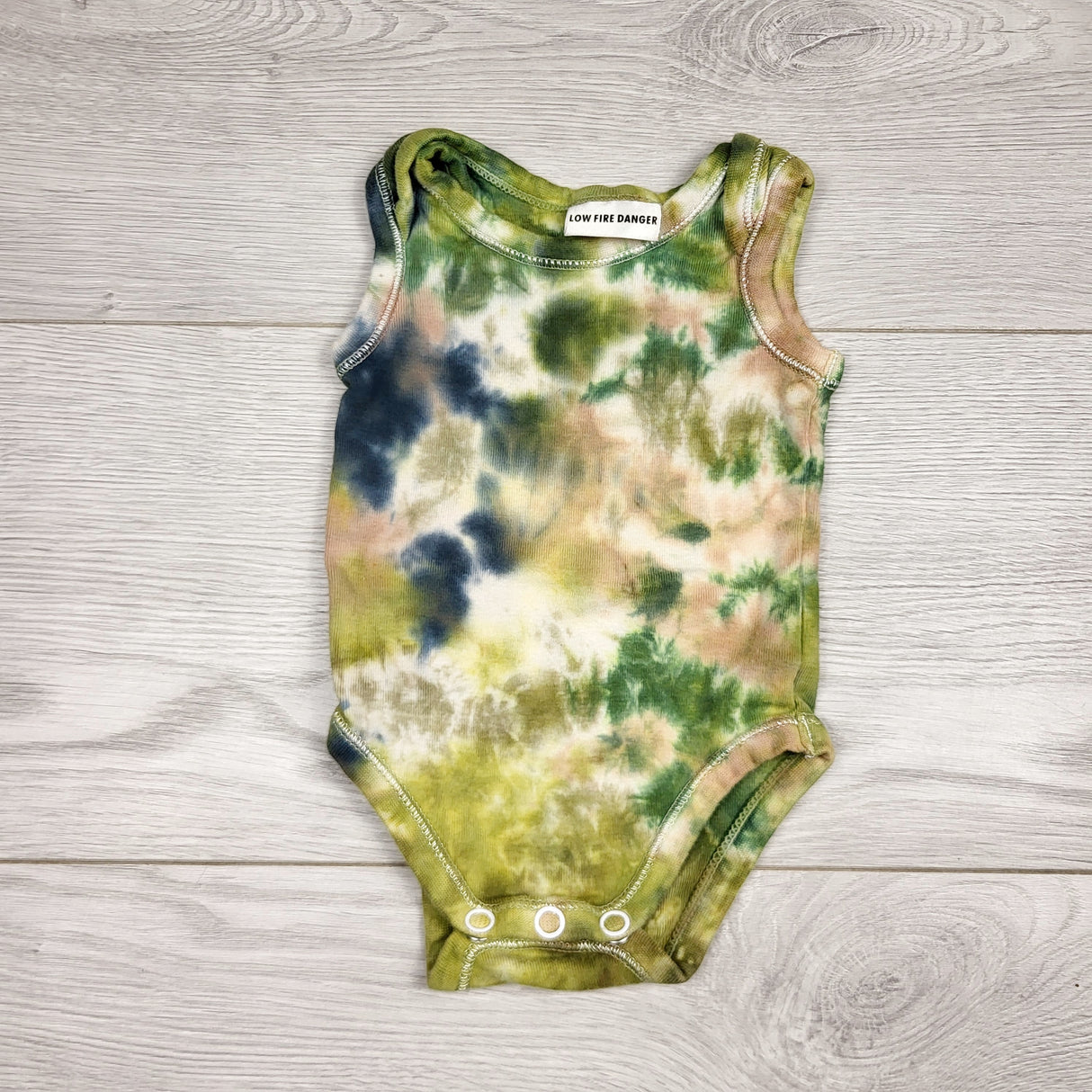 KHEN5 - Tie dyed tank style bodysuit. Size Newborn