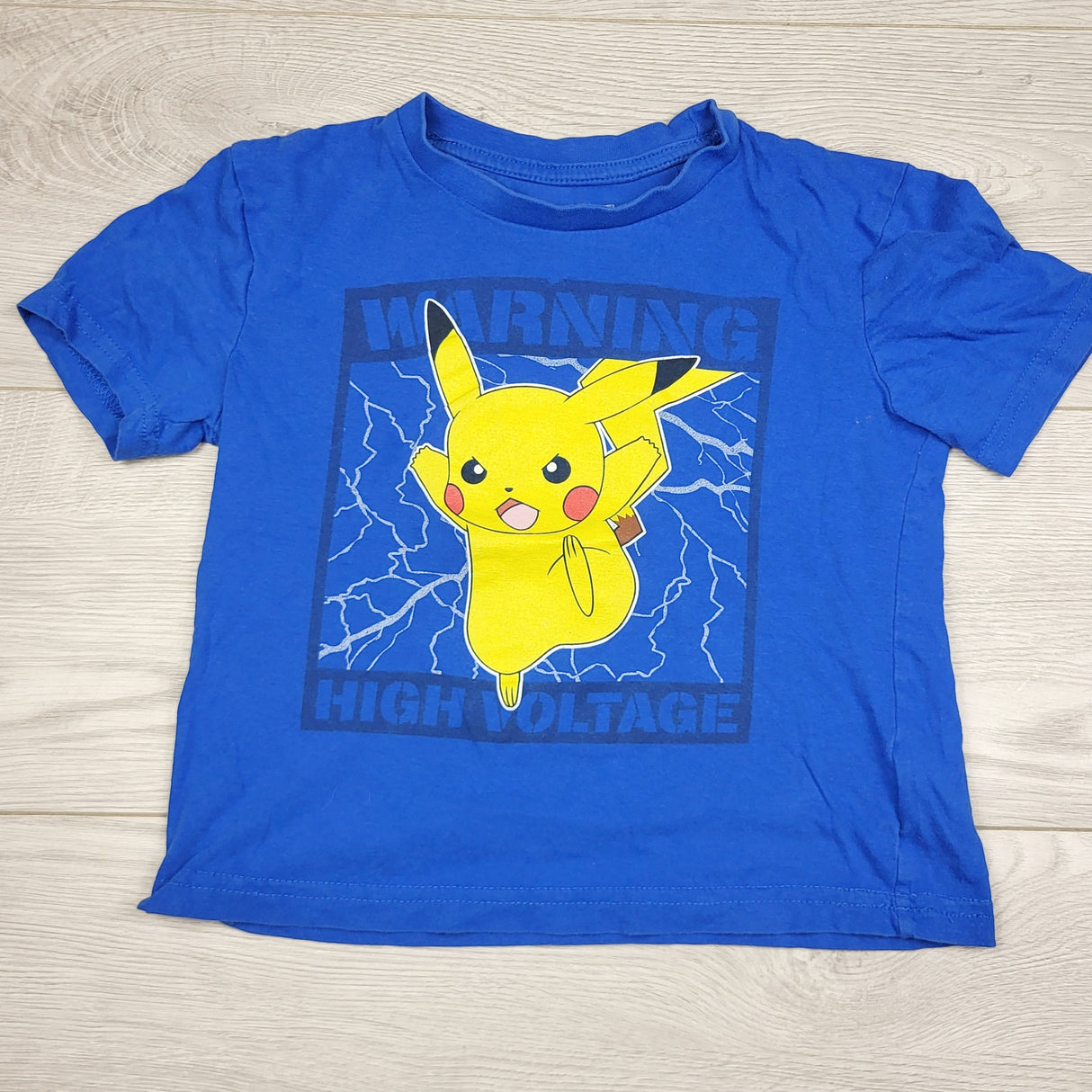 ALWS11 - Pokemon blue Pikachu t-shirt. Size 4/5T