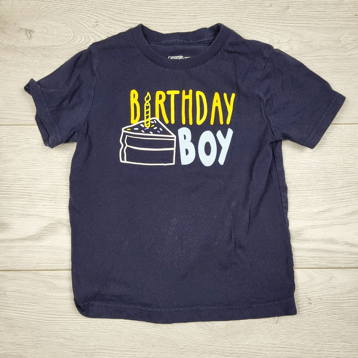 ADRT1 - George navy "Birthday Boy" t-shirt. Size 3T