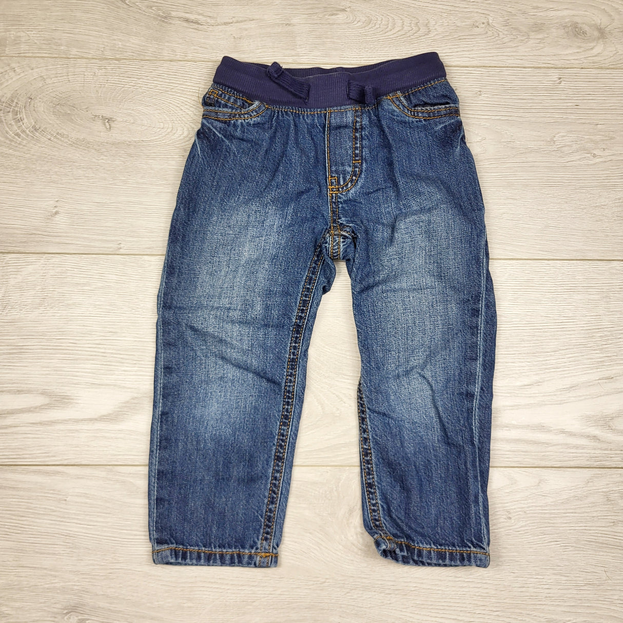 ADRT1 - Carters distressed pull on jeans with cotton waistband. Size 2T