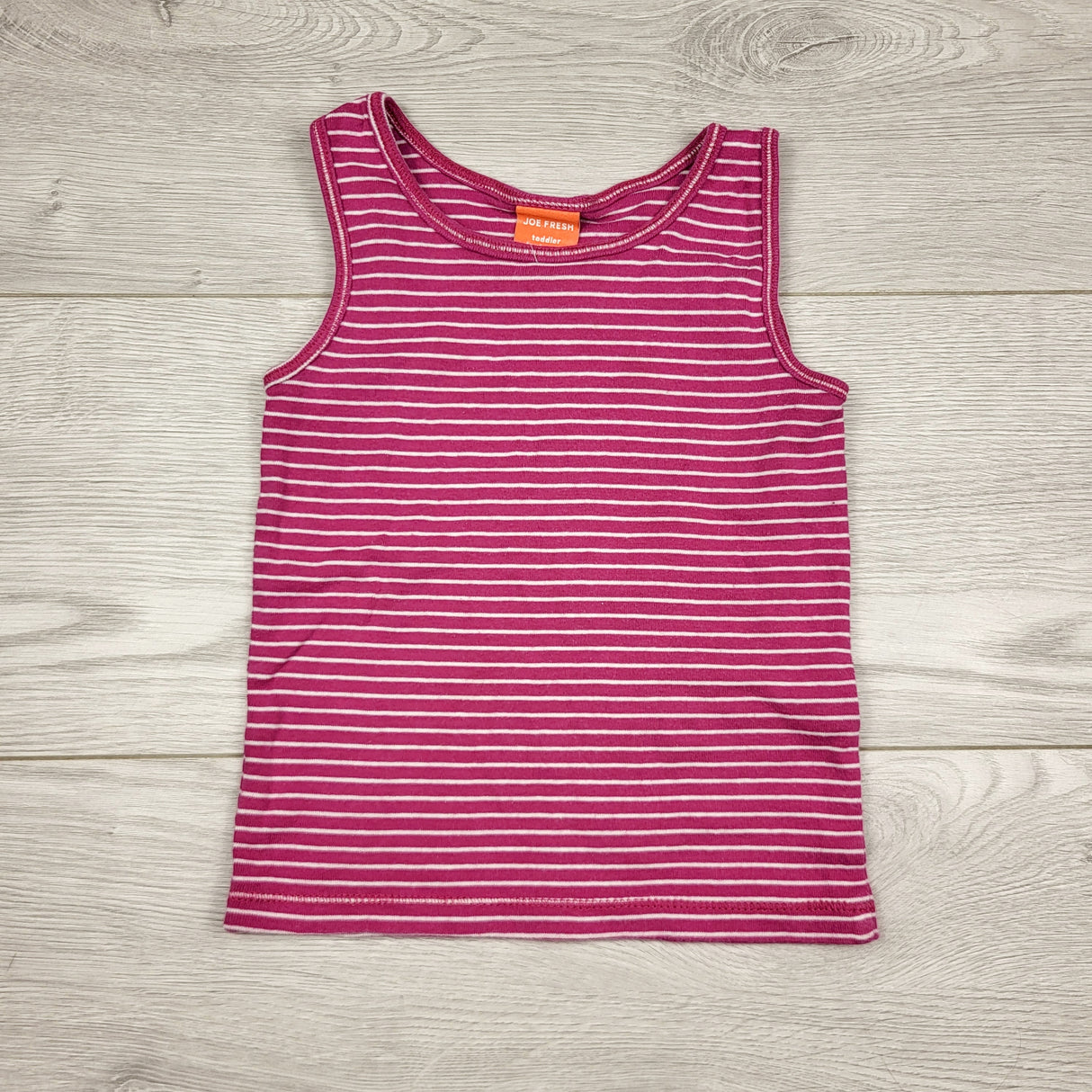 SPLT3 - Joe pink striped tank top. Size 3T