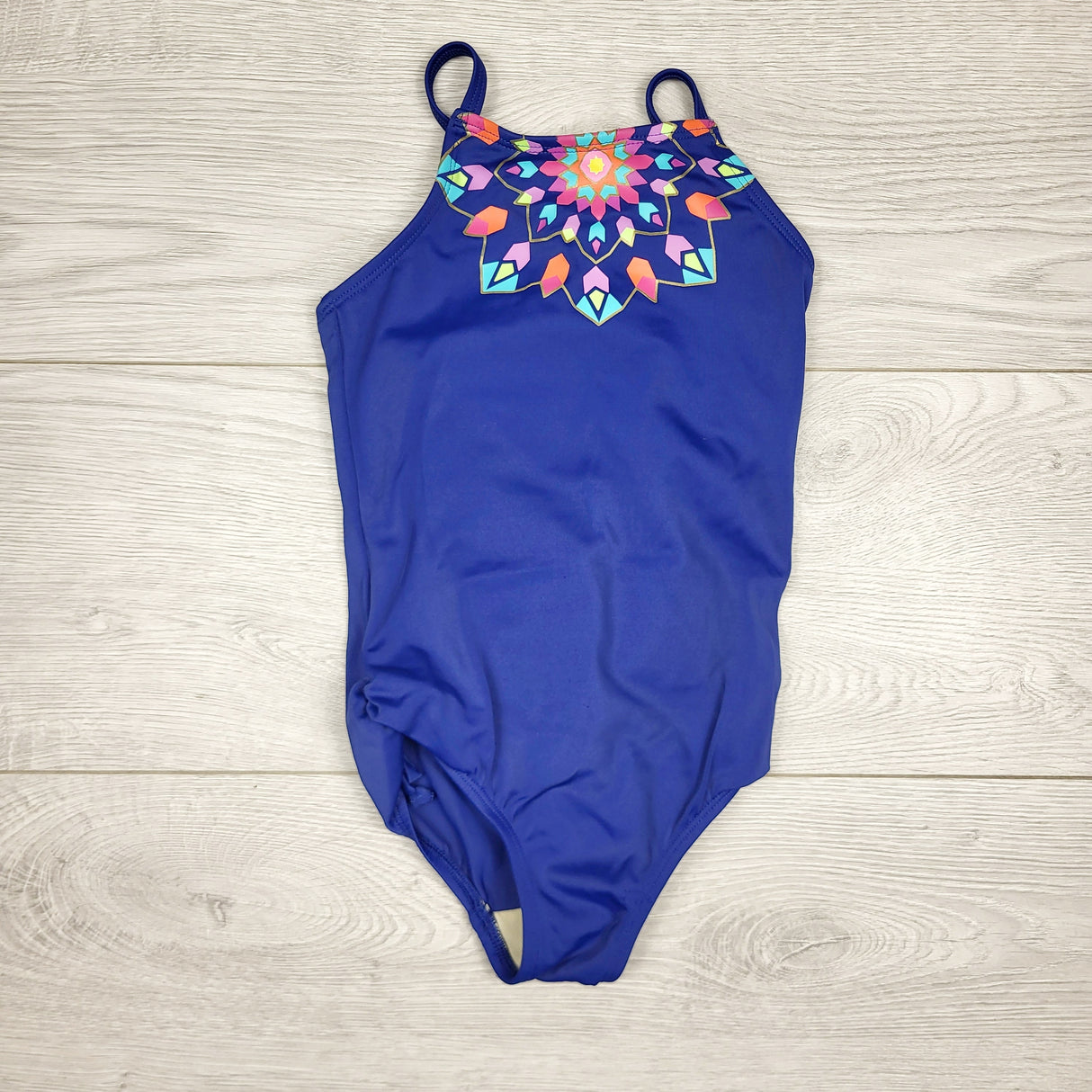 NKLB1 - Lands' End navy one piece swimsuit. Size 3T