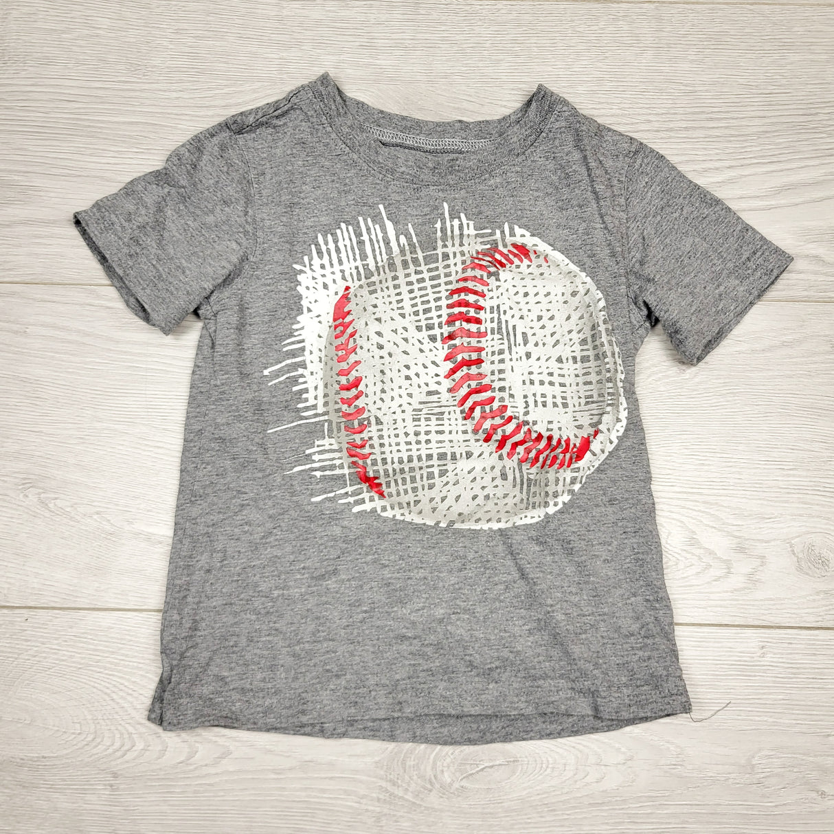 SMRSH1 - Carters grey t-shirt with baseball. Size 2T