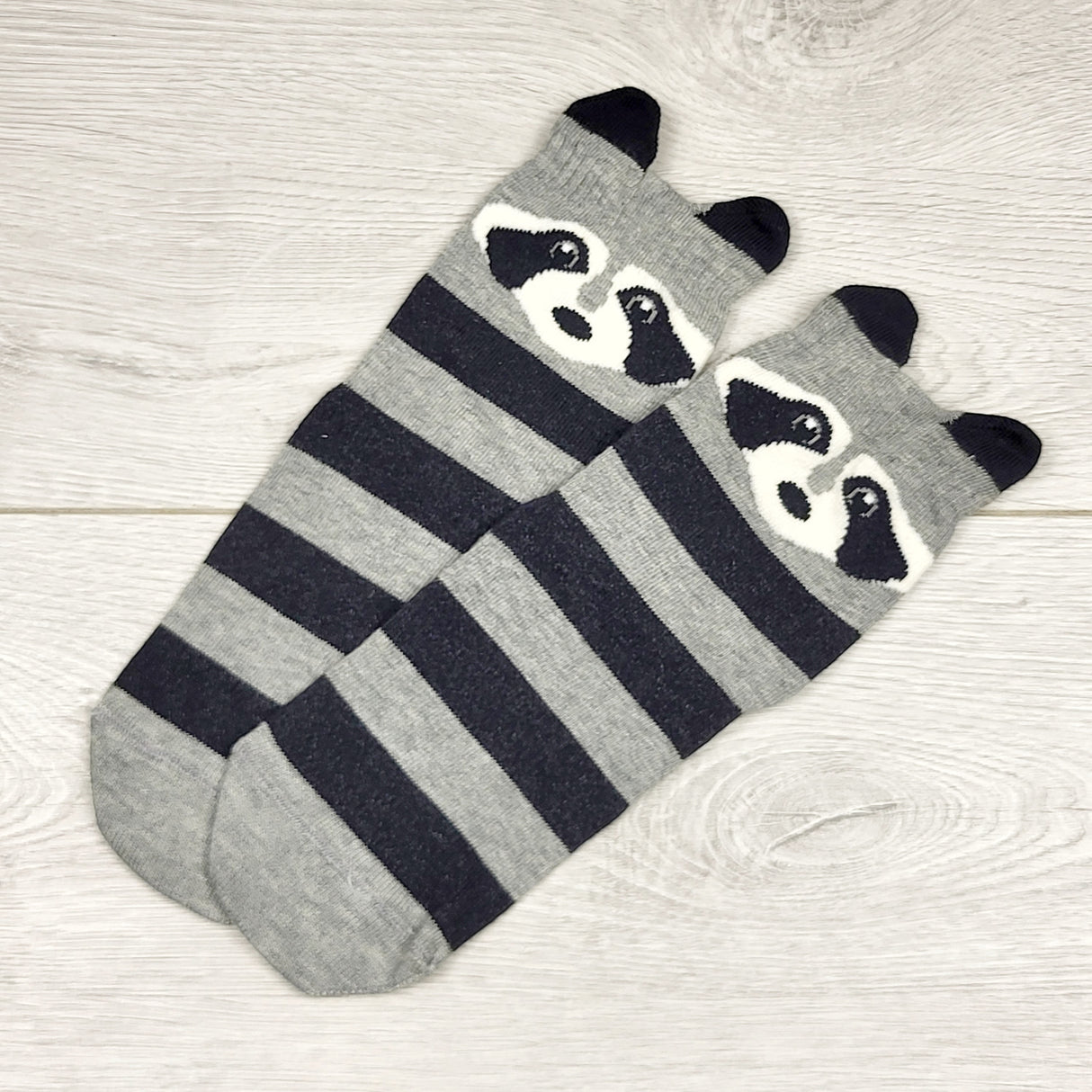 VKB1 - Raccoon socks. Approx size 9