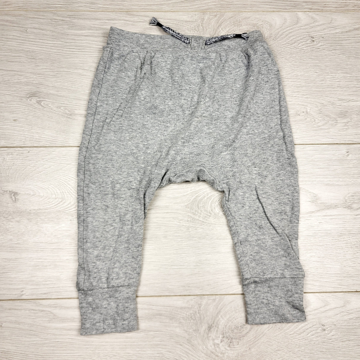 RGRN1 - Joe grey cotton pants. Size 6-12 months