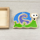 RGRN2 - Begin Again mini 2-sided wooden snail puzzle