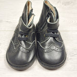 NKLB2 - Little Eva Rose and Co. (Nanaimo based) black leather boots. Size 6