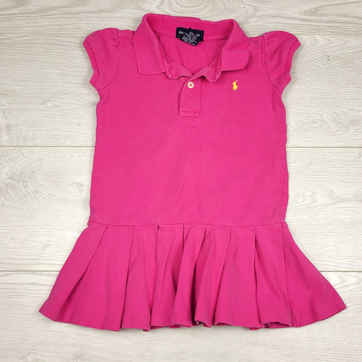 MDWY1 - Ralph Lauren pink polo dress. Size 4T