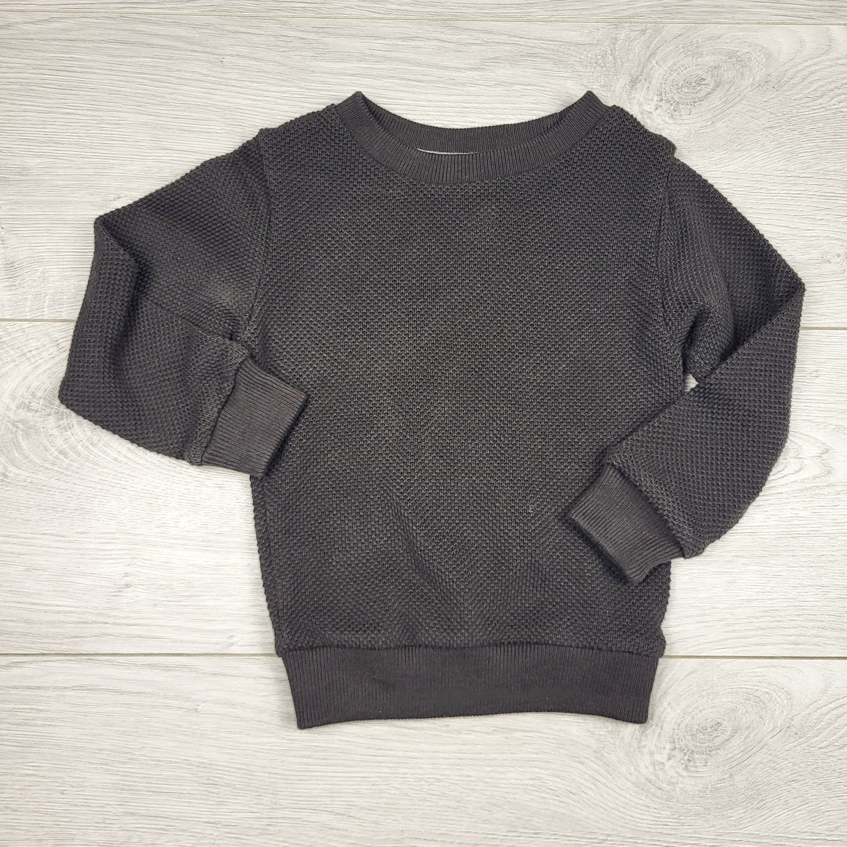 APPL1 - Andy and Evan dark grey knit top. Size 2T