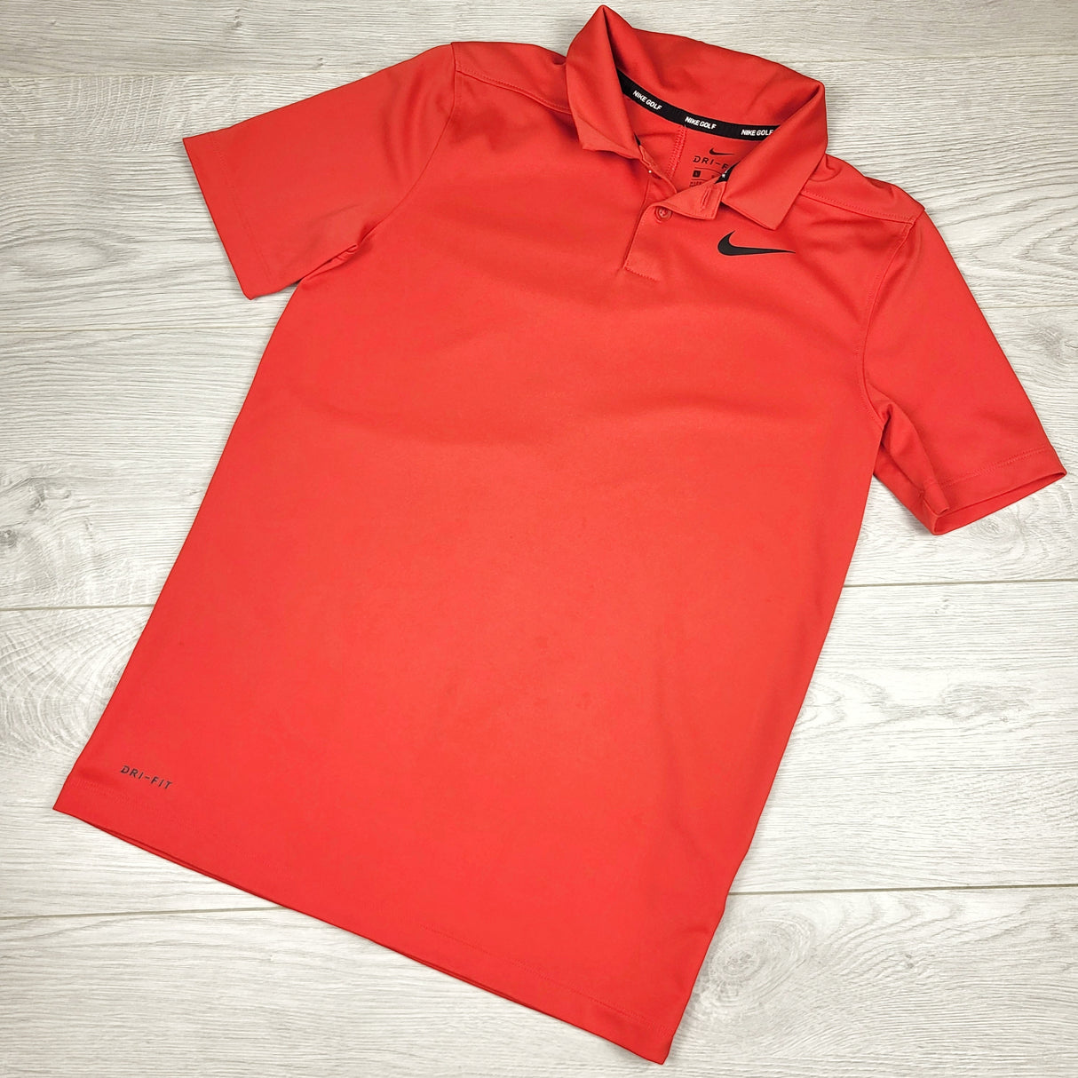 AWLS2 - Nike red Dri-fit golf shirt. Size large