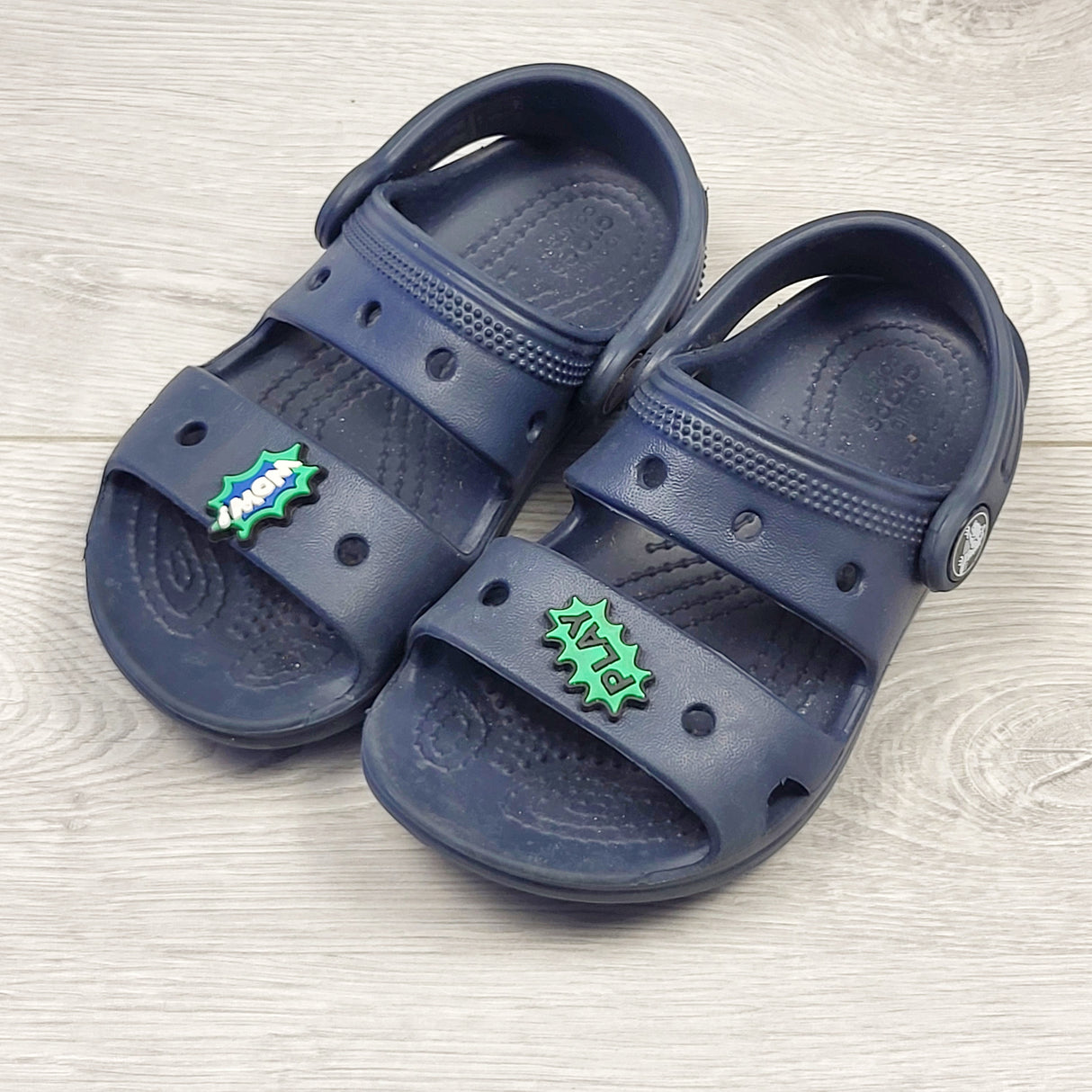 TDVS1 - Crocs navy sandals. Size 9