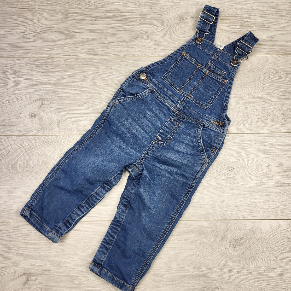 DFON1 - George super soft denim overalls. Size 18-24 months