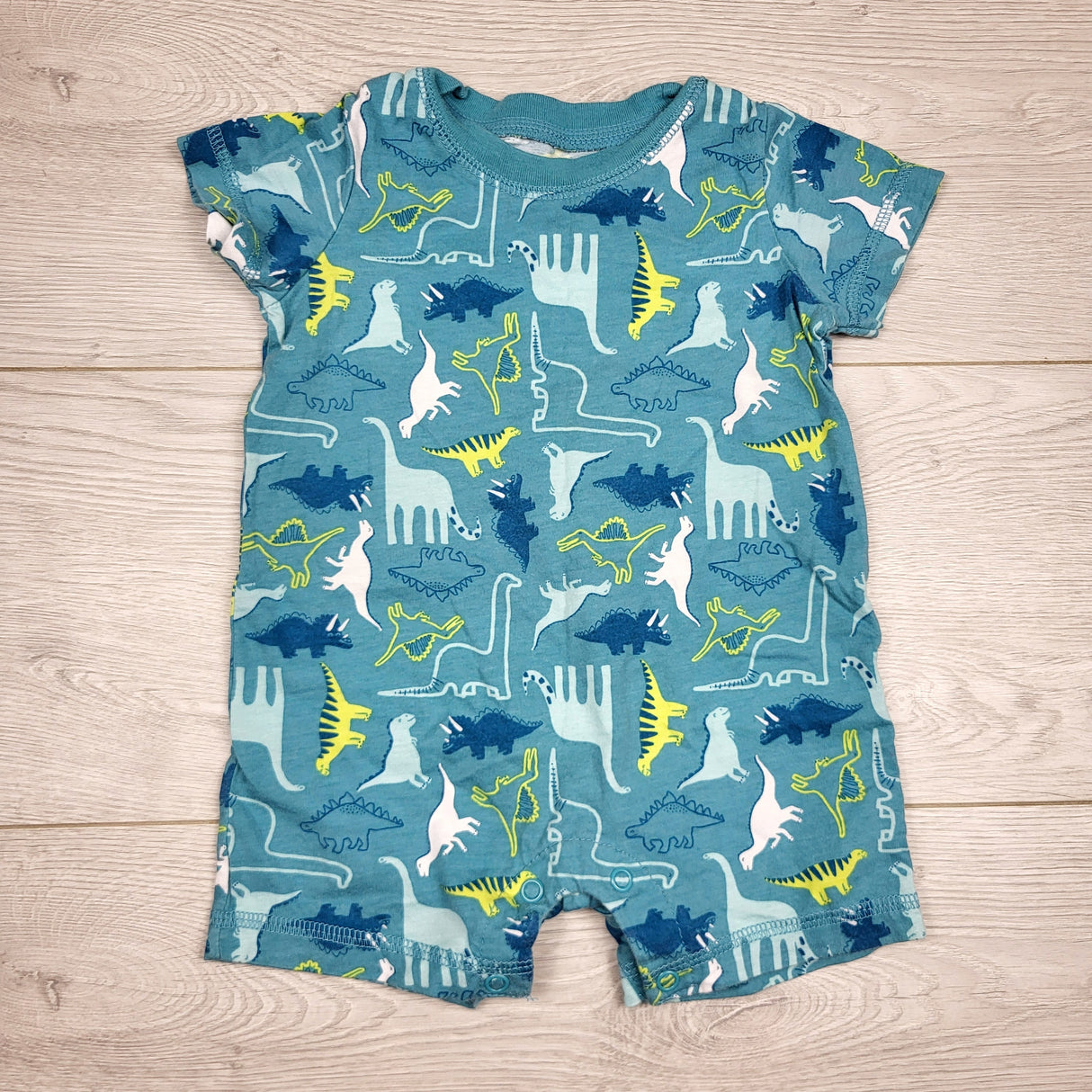 KARE22 - Carters teal cotton romper. Size 6 months