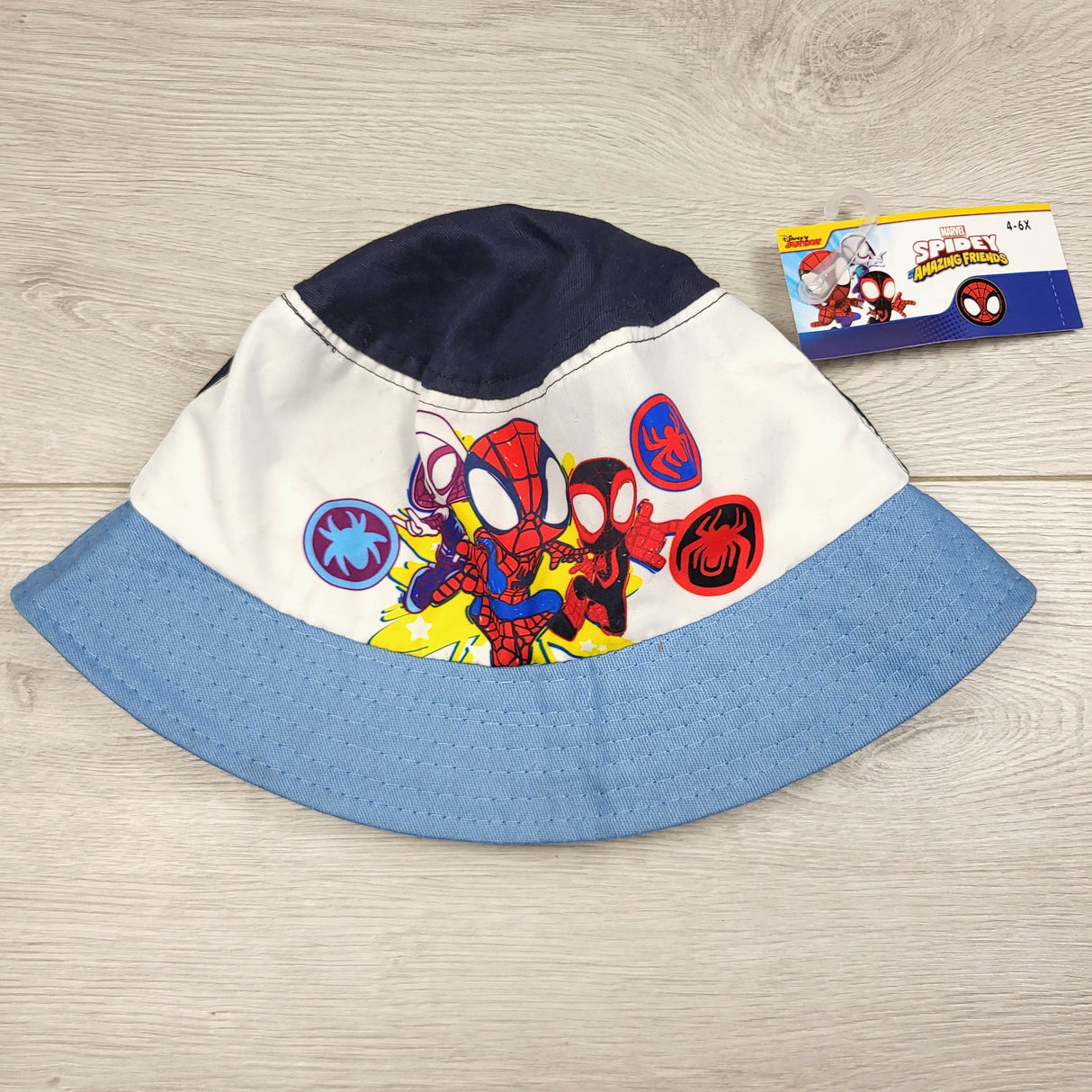 MSND2 - NEW - Disney Junior Spidey and Friends hat. Size 4 to 6X