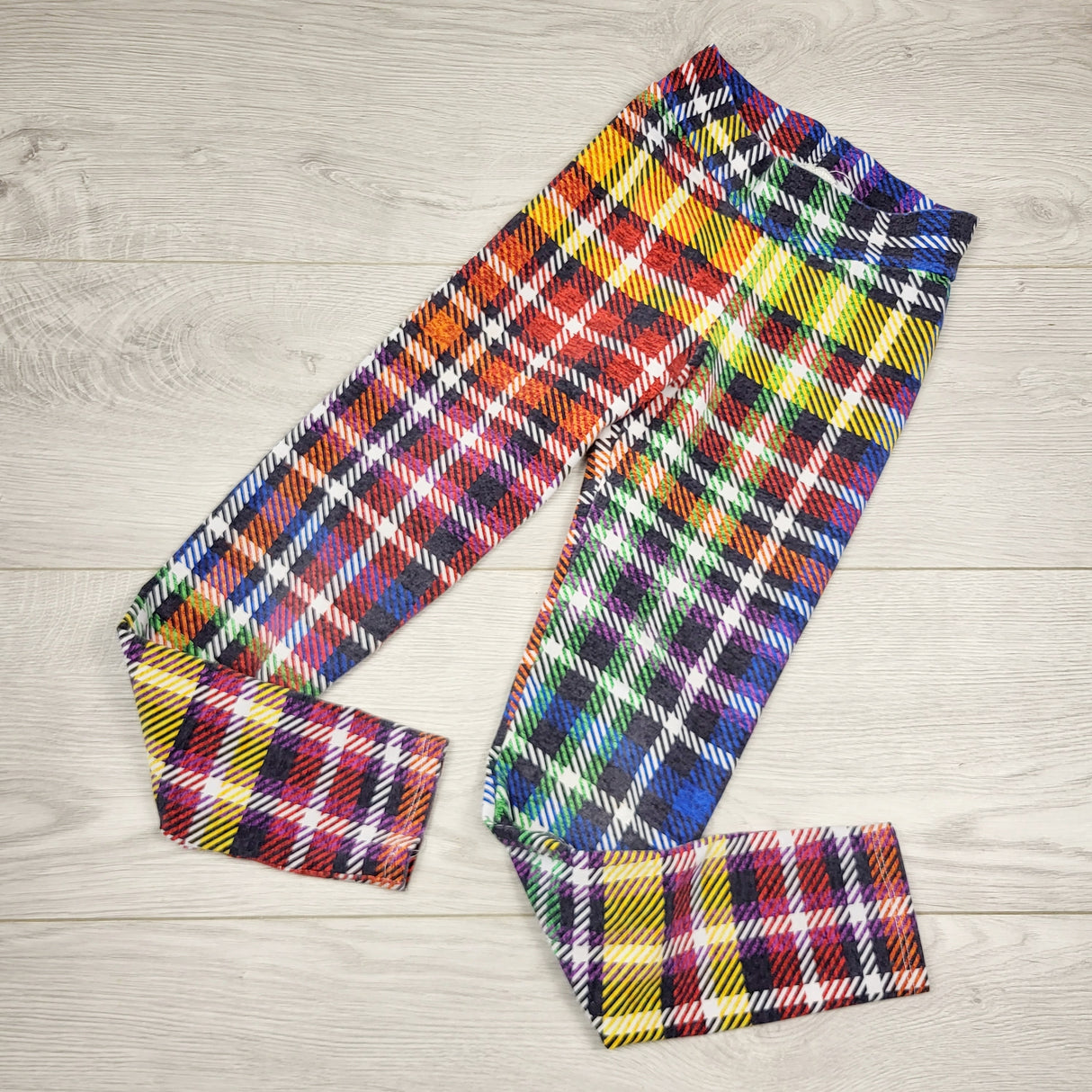 CKLB1 - Handmade plaid leggings. Approx size 6/7