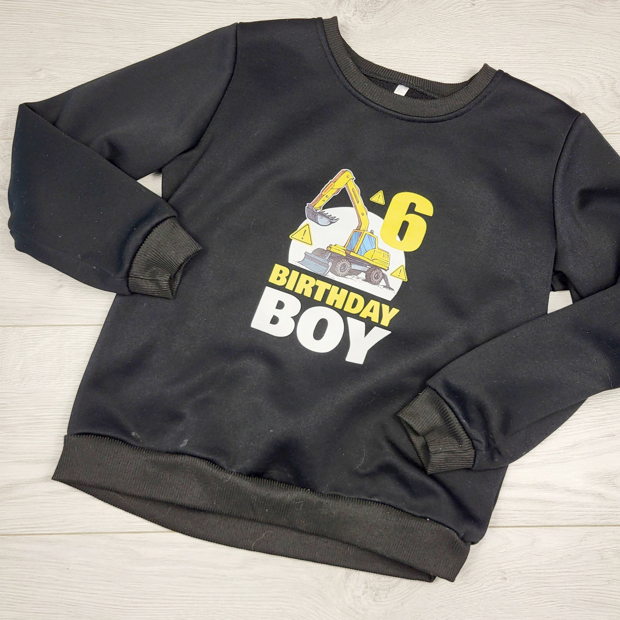 CKLB1 - 6th Birthday Boys crewneck. Size 9/10