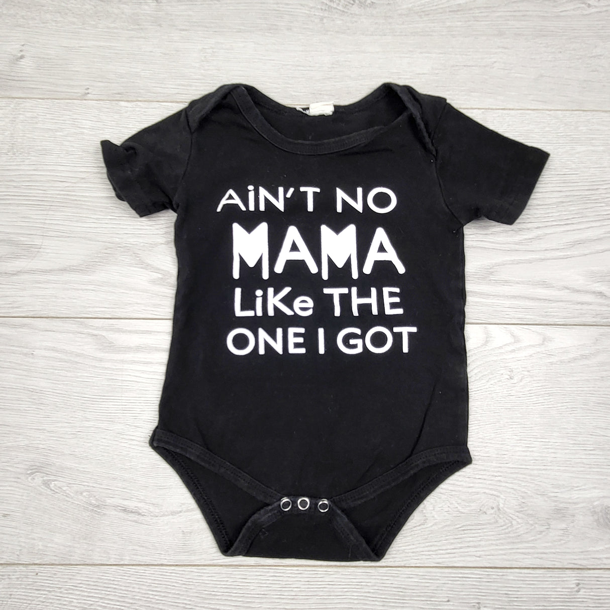 RZA1 - Ain't No Mama Like the One I Got black bodysuit. Size 24 months