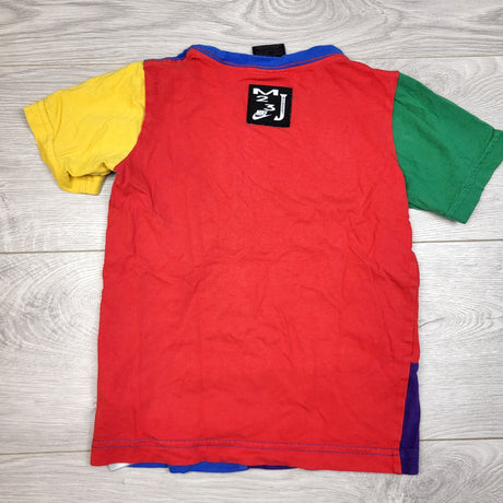 DMKY1 - Vintage Jordan Multi Color 90s Short Sleeve T-shirt. Size 4/5T - AS IS