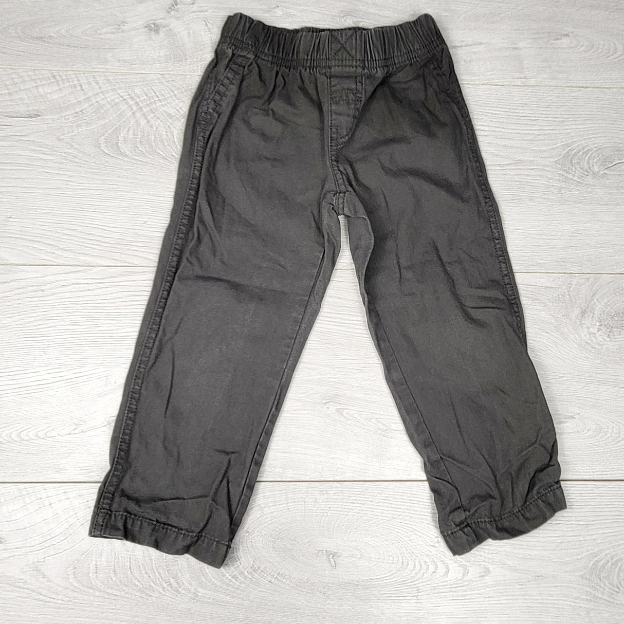 NTLL1 - Carters grey pull on twill pants. Size 3T