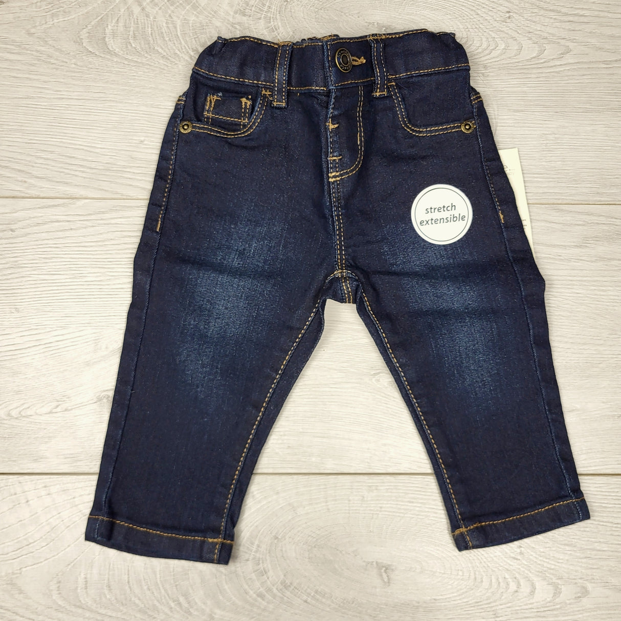 NTLL1 - NEW - George dark wash skinny jeans. Size 3-6 months