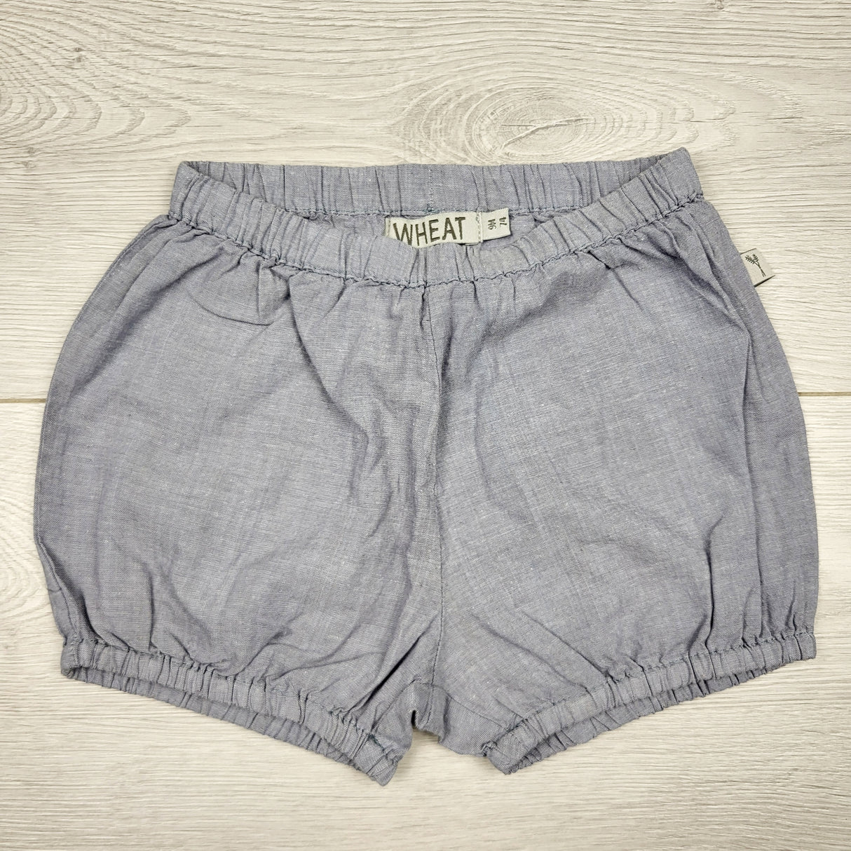 DMKY2 - Wheat grey lightweight shorts. Size 9 months