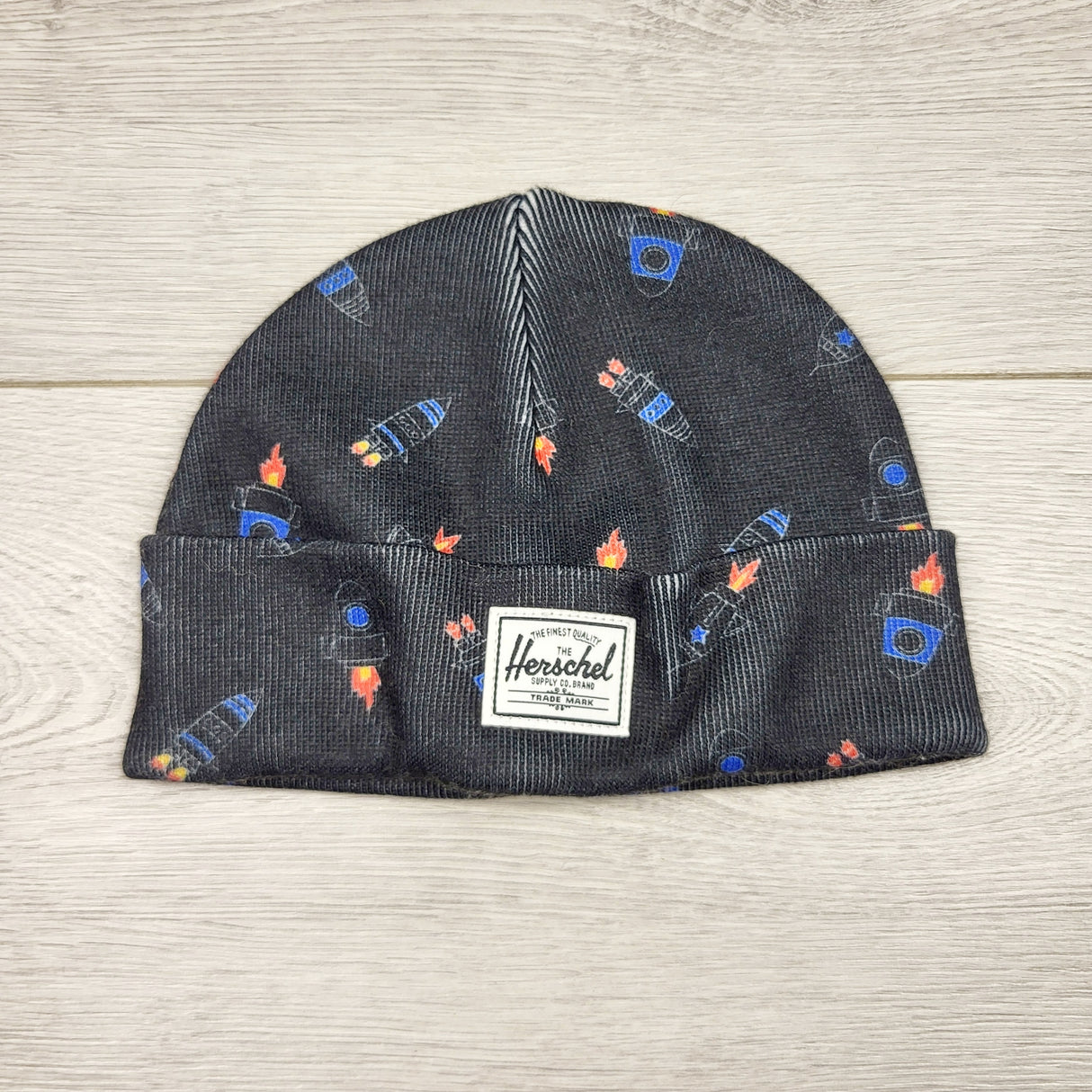 DMKY2 -Herschel baby beanie. One size fits all