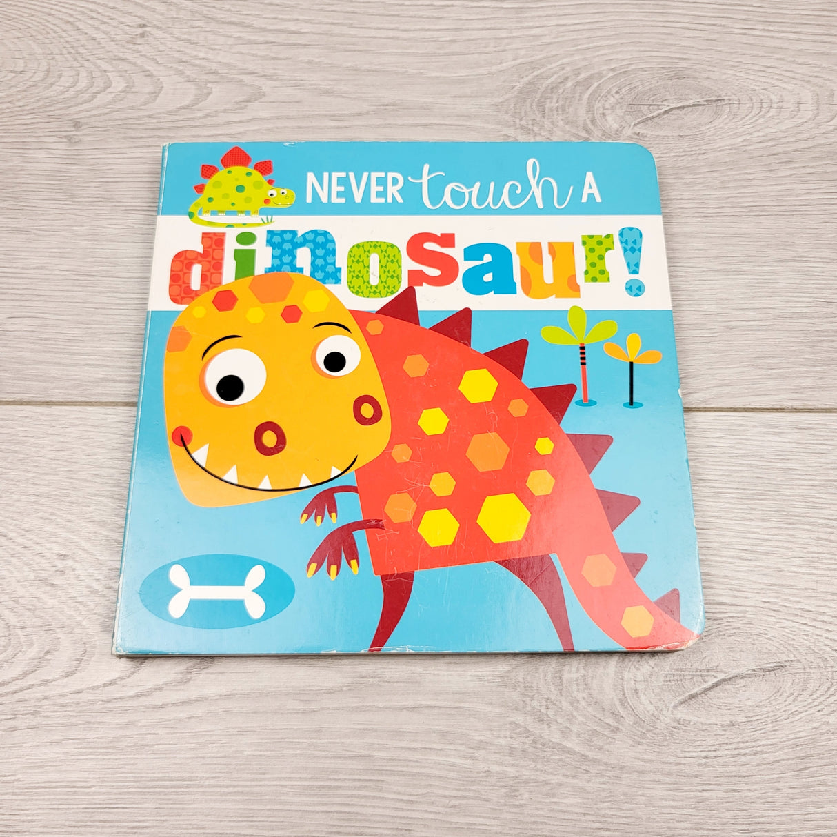 SPLT5 - Never Touch a Dinosaur. Board book