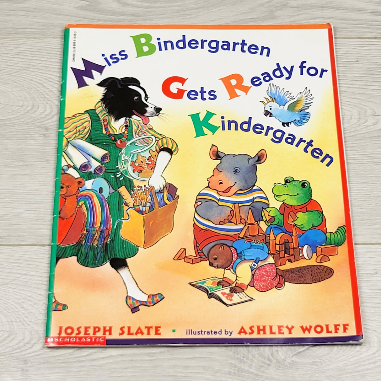 SPLT55 - Miss Bindergarten Gets Ready for Kindergarten. Soft cover book