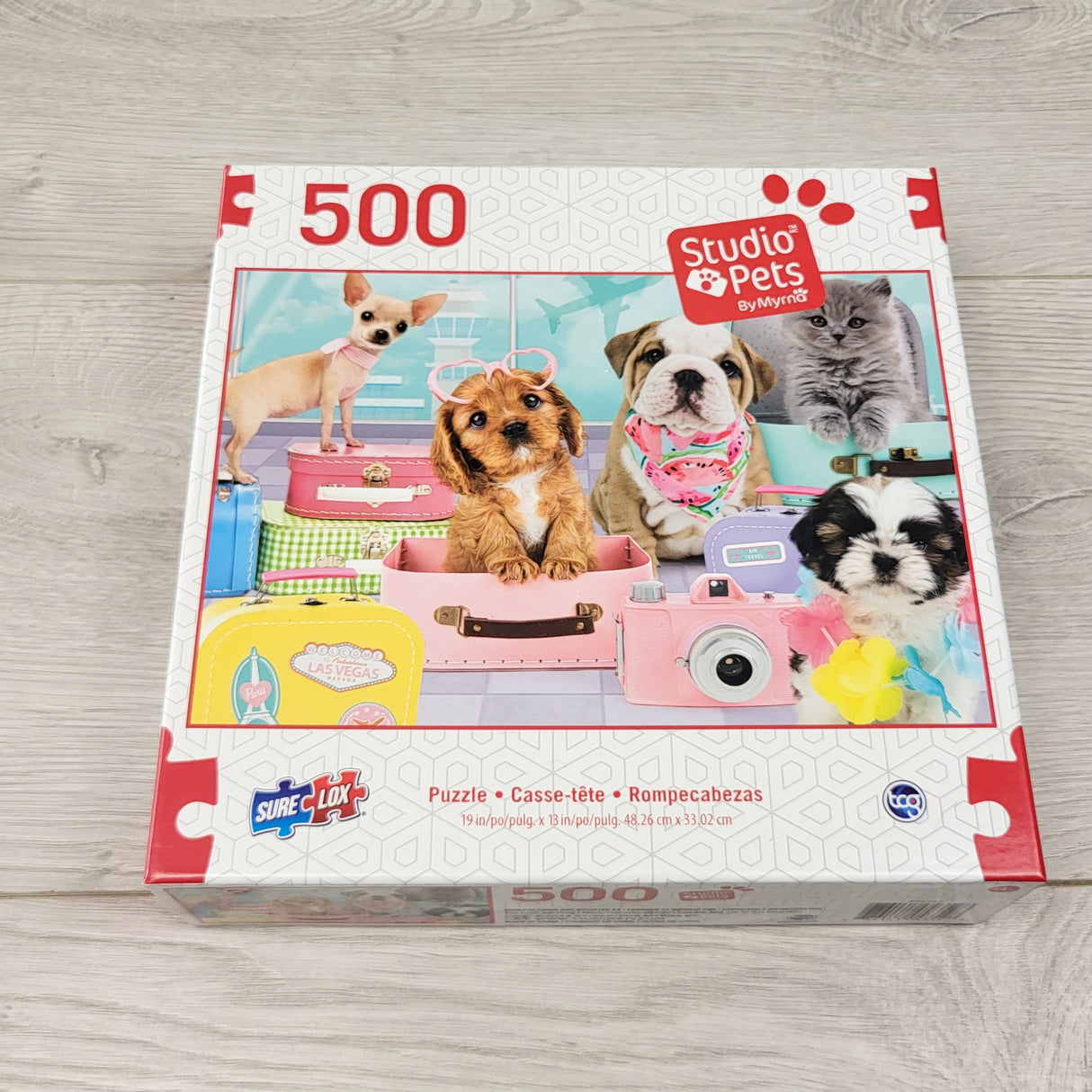 AGLL2 - 500pc puppy themed jigsaw puzzle