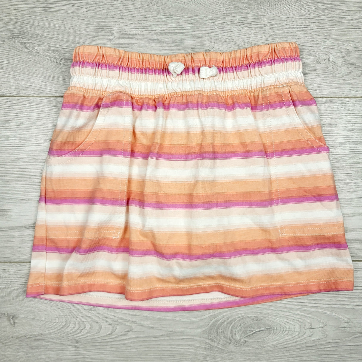 KTBL1 - Oshkosh striped skirt with built in shorts. Size 7