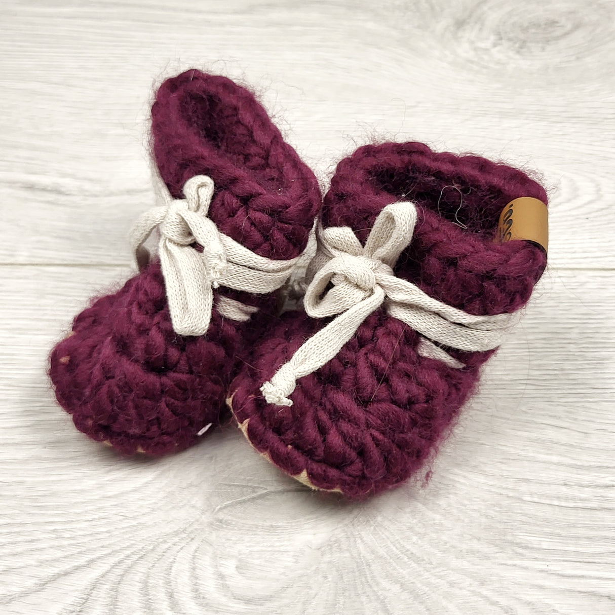 JGIB11 - Hob and Co handmade slippers. Size like 0-6 months